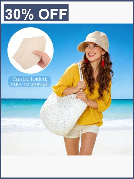 UPF 50+ Wide Brim Sun Hat Ponytail Breathable for Hiking Fishing Golf main image 5